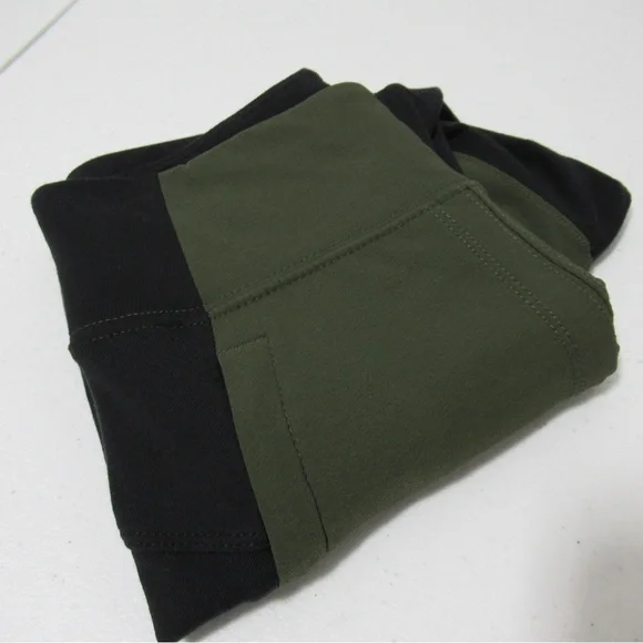 ATHLETA Highline Hybrid Ankle Tight Leggings Green and Black Size 2 - Picture 15 of 16